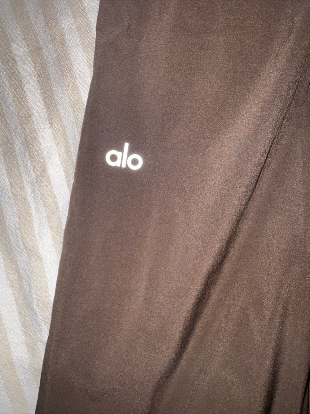 Alo women’s Brown Performance Pants in tall - Picture 2 of 3
